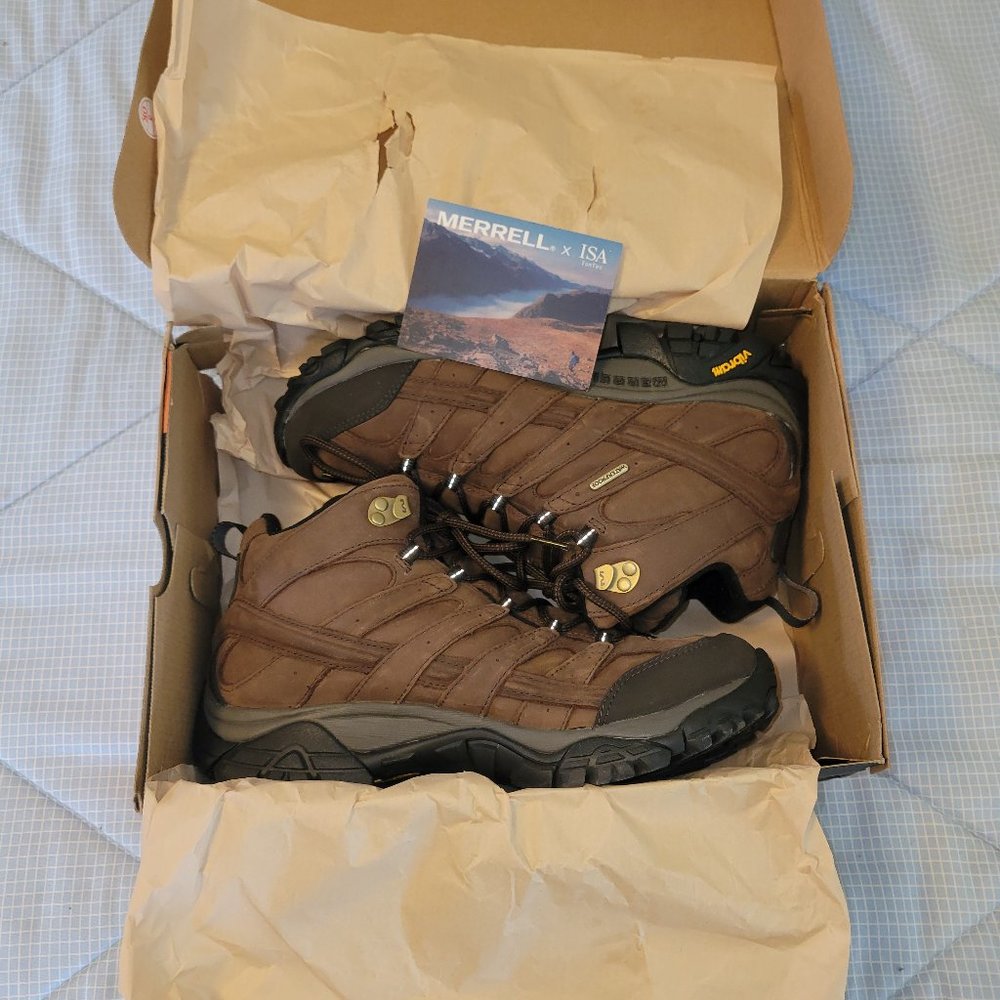 New Mens Moab 2 Prime Waterproof Hiking Boot Size 9.5